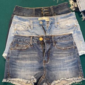 Juniors jean shorts